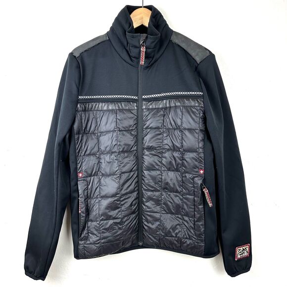 ALP-N-ROCK Full Zip‎ Duck Down Filled Women's Jacket Size 1 Small Zip Pockets - Picture 1 of 16
